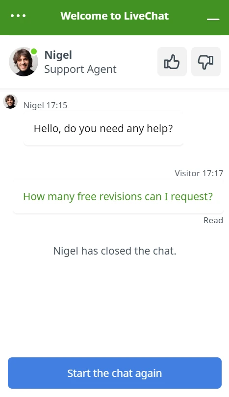 WiseEssays customer assistance service